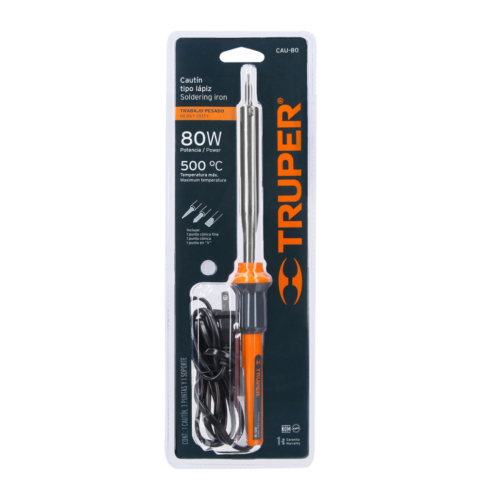 Cautín Truper Tipo Lápiz 80W