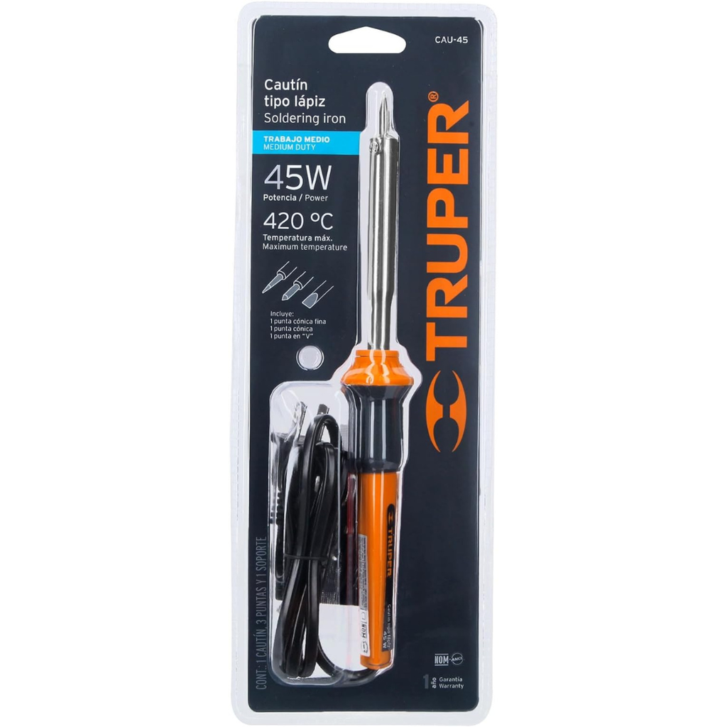 Cautín Truper Tipo Lápiz 45W