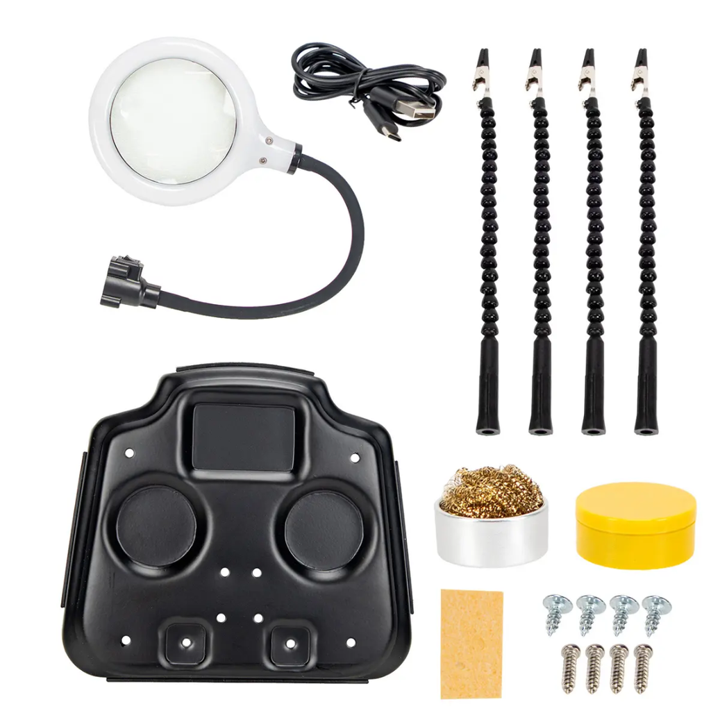 Base Para Placa ZD Con Sujetadores Flexibles Y Luz Led