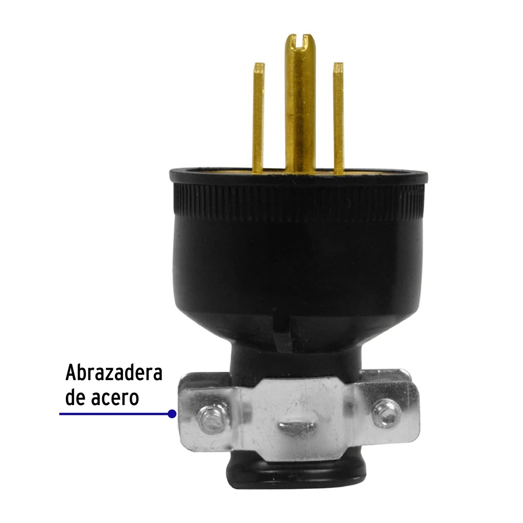 Espiga Volteck 2 Polos + Tierra