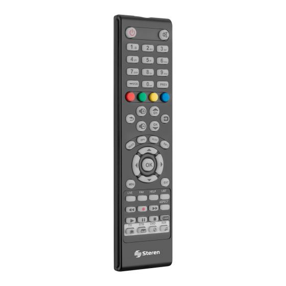 Control Remoto Universal con Auto Aprendizaje 4 en 1 Steren