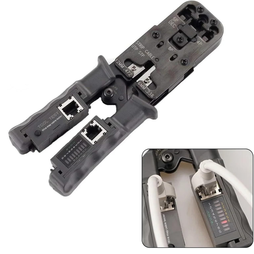 Ponchadora De Red Rj45 Con Tester