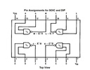 CD4093BE Compuerta QUAD NAND Schmitt-Trigger 2 Entradas