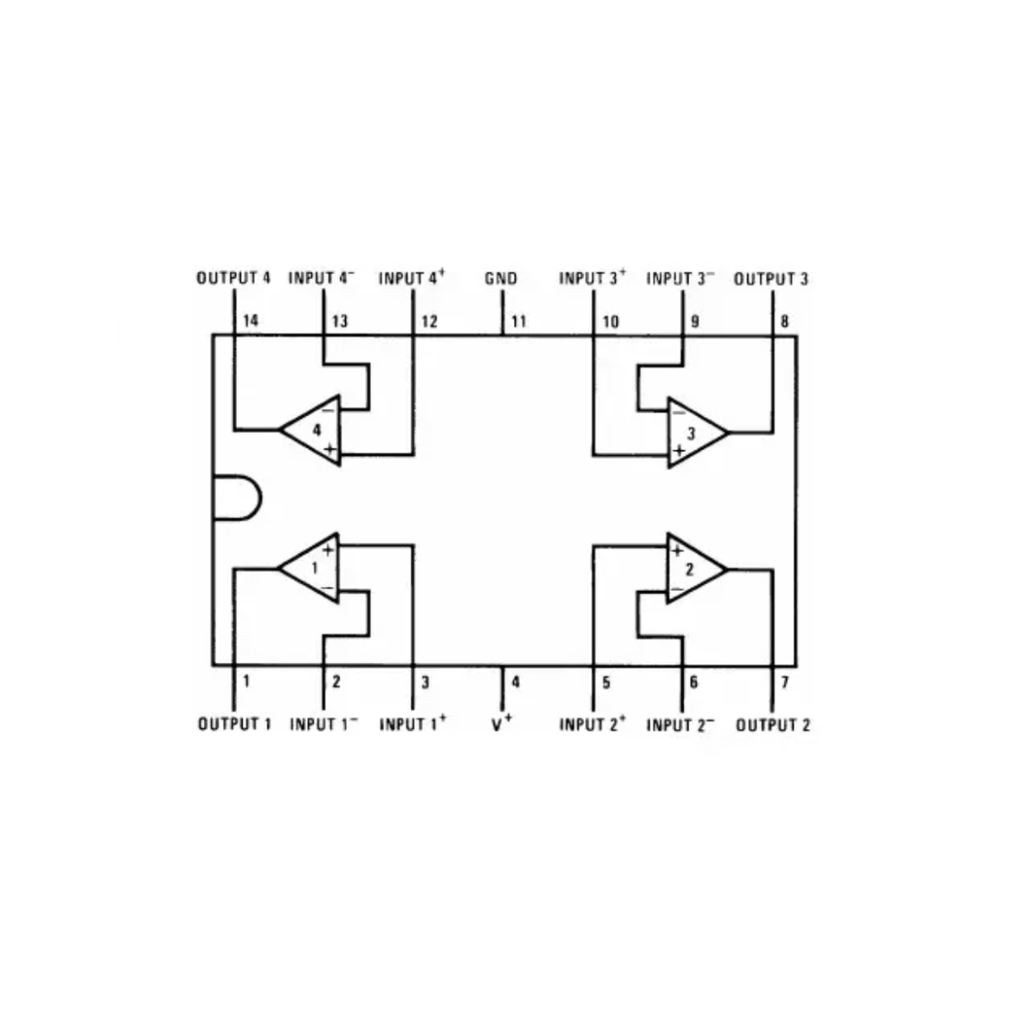 MV324Q Circuito Integrado Amplificador Operacional SMD