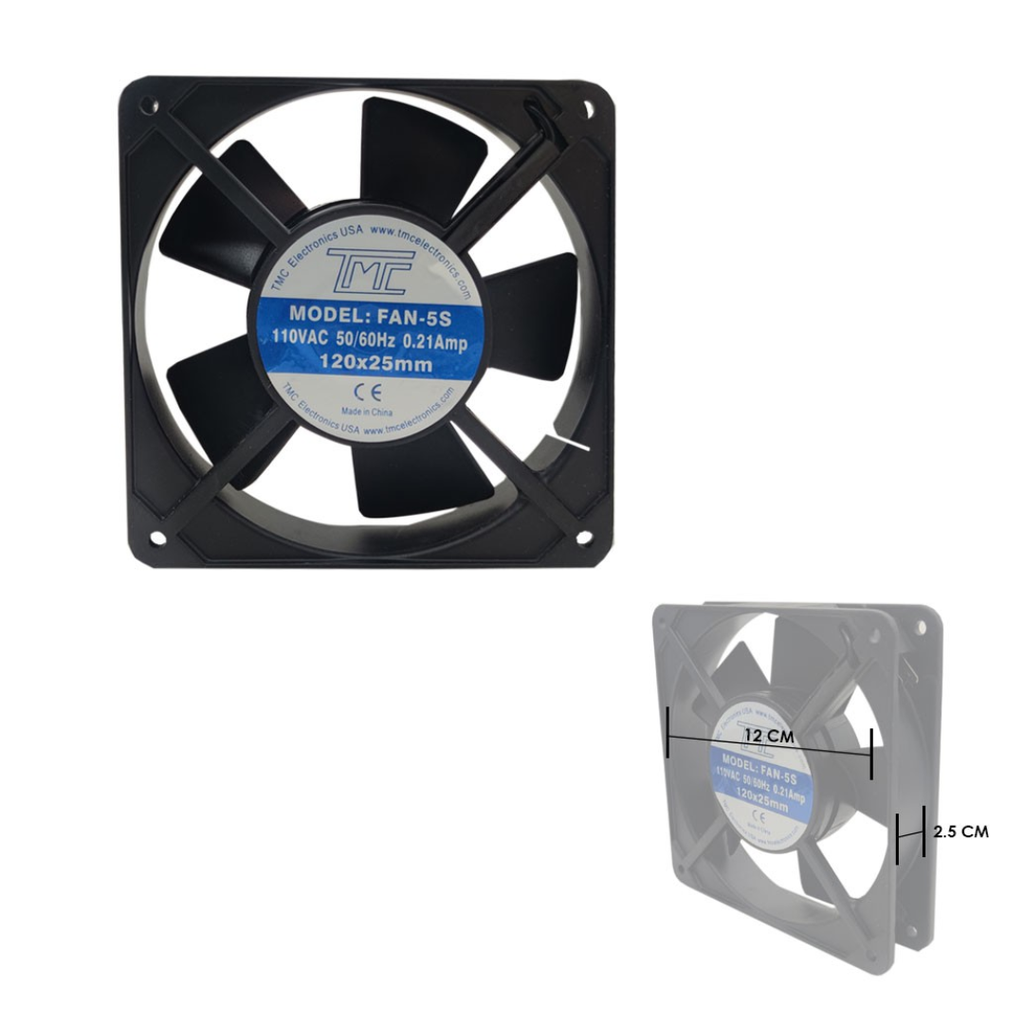 Ventilador AC 110V 0.21A TMC 120x120x25mm