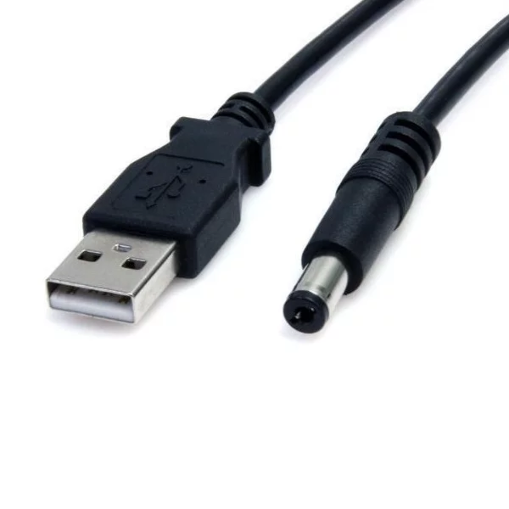 Cable USB Con Plug DC Salida 5V