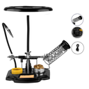 Base Para Cautín Mas Tercera Mano Con Iluminación Led Y Alimentacion USB