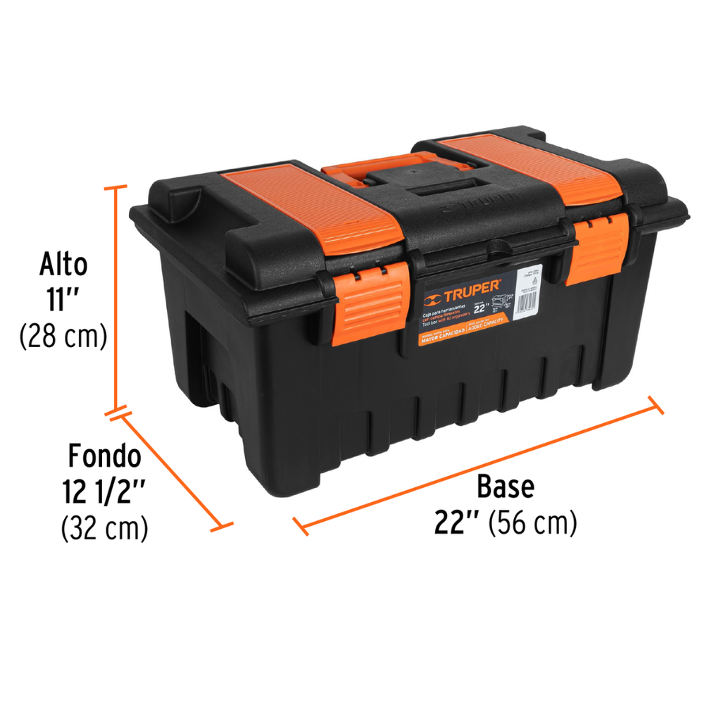 Caja De Herramientas Truper 22" Con Compartimientos