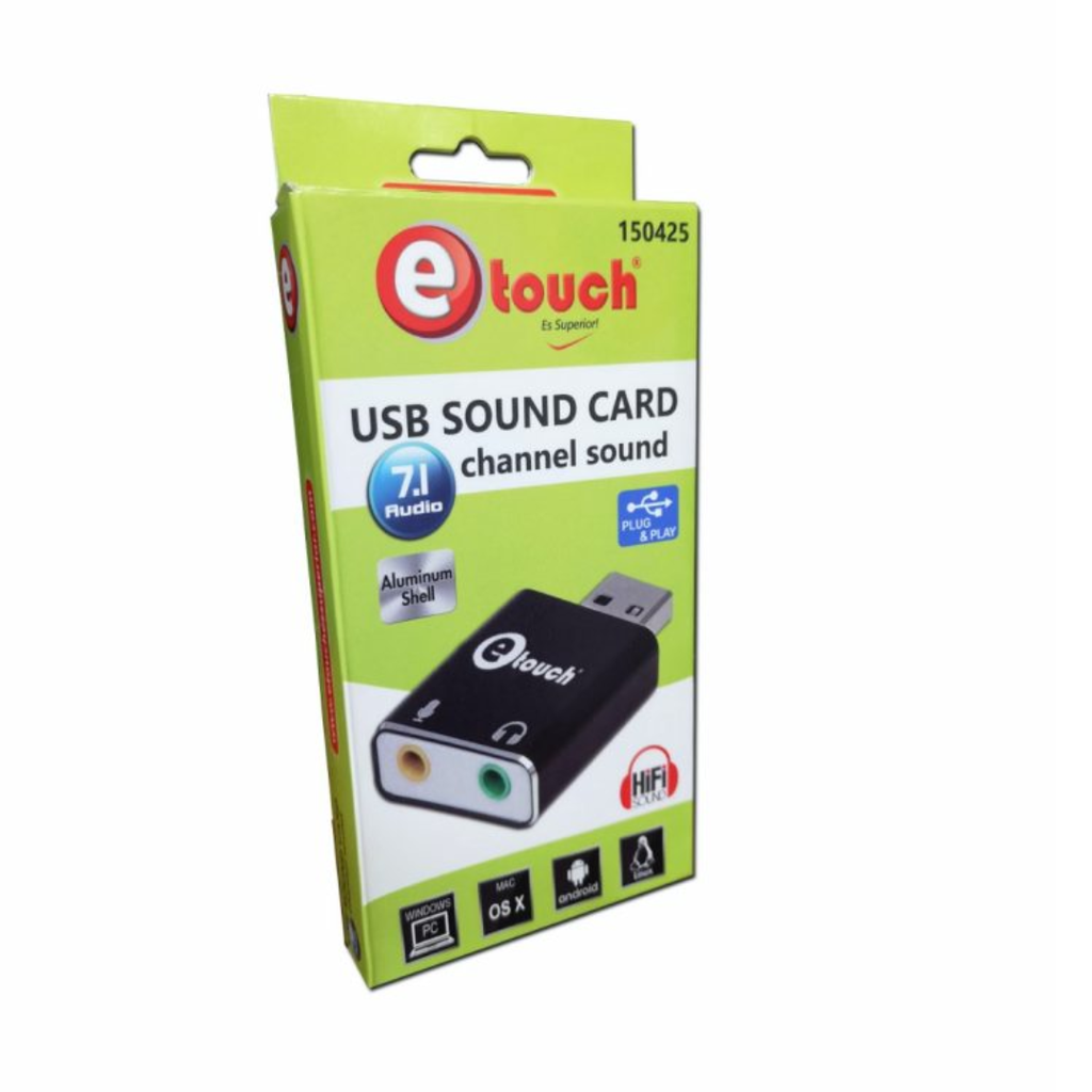 Adaptador Usb De Sonido 7 Canales Aluminio