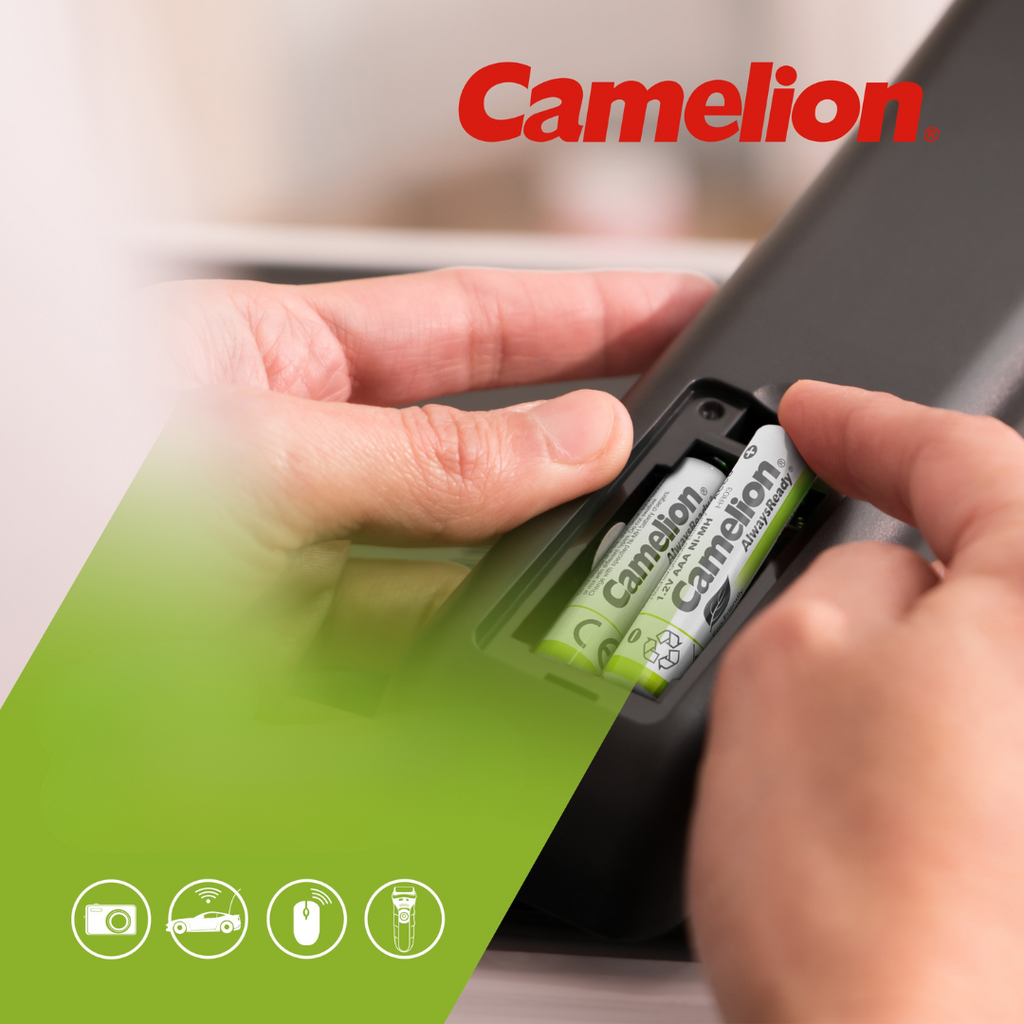 Batería CAMELION Recargable NiMH AAA 1.2V 800mAh Paquete De 4 Baterías