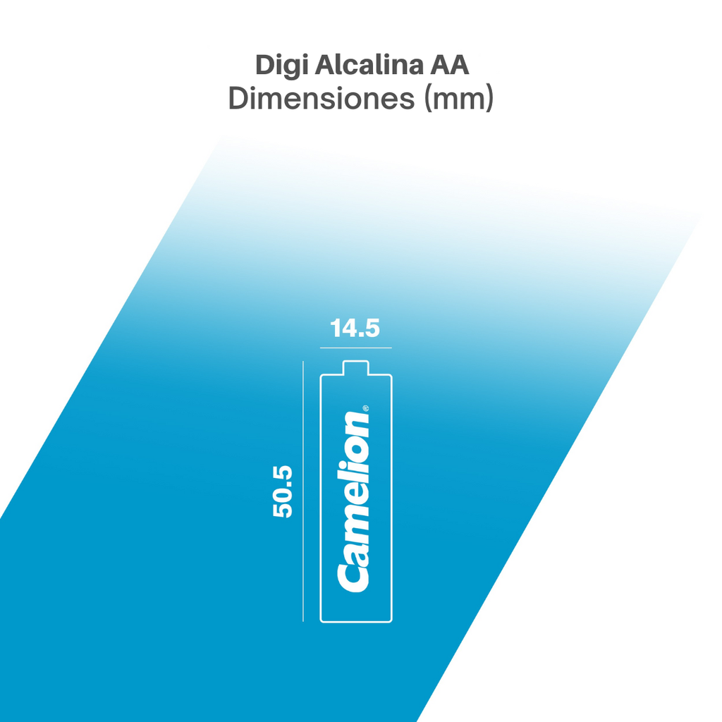 Batería CAMELION Digi Alcalina AA 1.5V Paquete De 2 Baterías