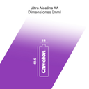 Batería CAMELION Ultra Alcalina AA 1.5V Paquete De 4 Baterías
