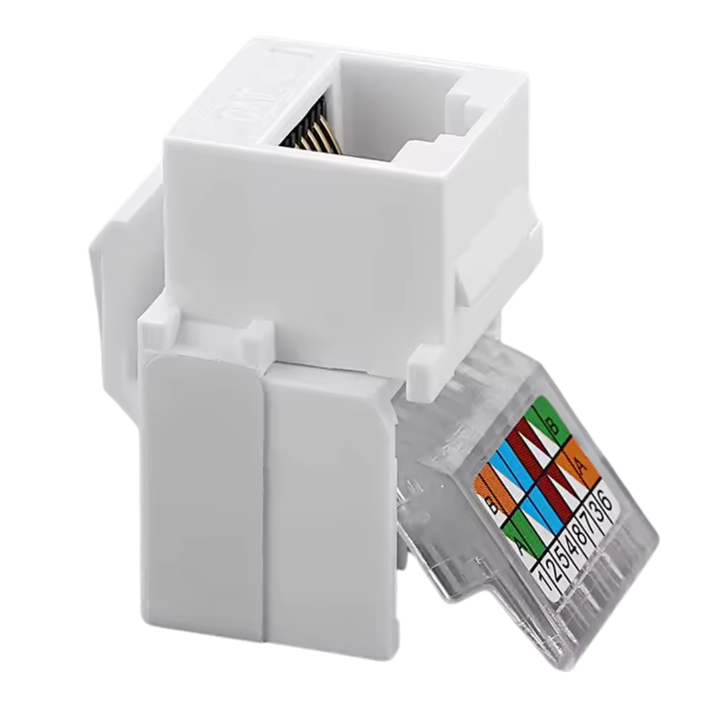 Dado RJ45 CAT5E KEYSTONE T568A/B a Presión