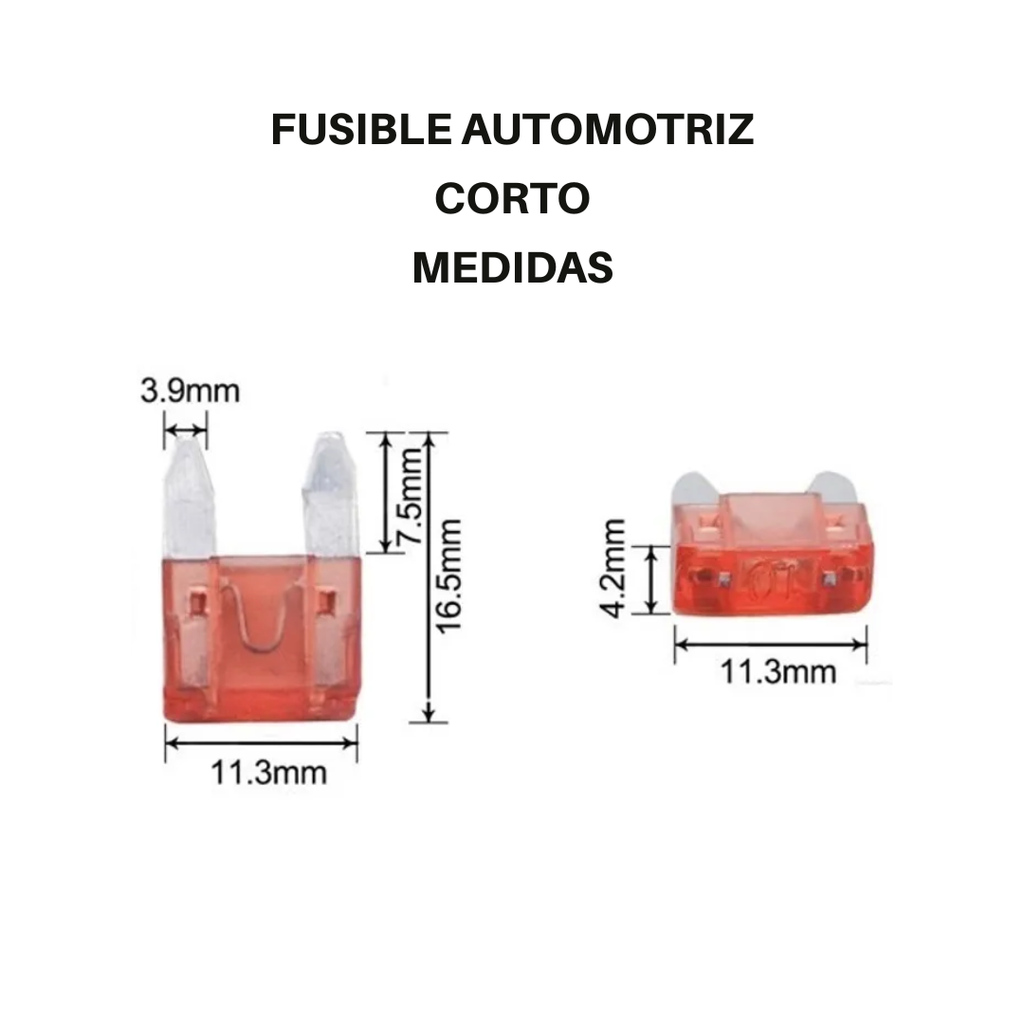 Fusible Automotriz 25A Corto