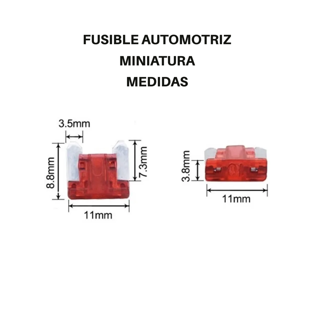 Fusible Automotriz 20A Miniatura