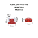 Fusible Automotriz 20A Miniatura