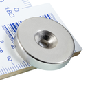 Imán de Neodimio Tipo Aro 20x5mm con Orificio 4mm