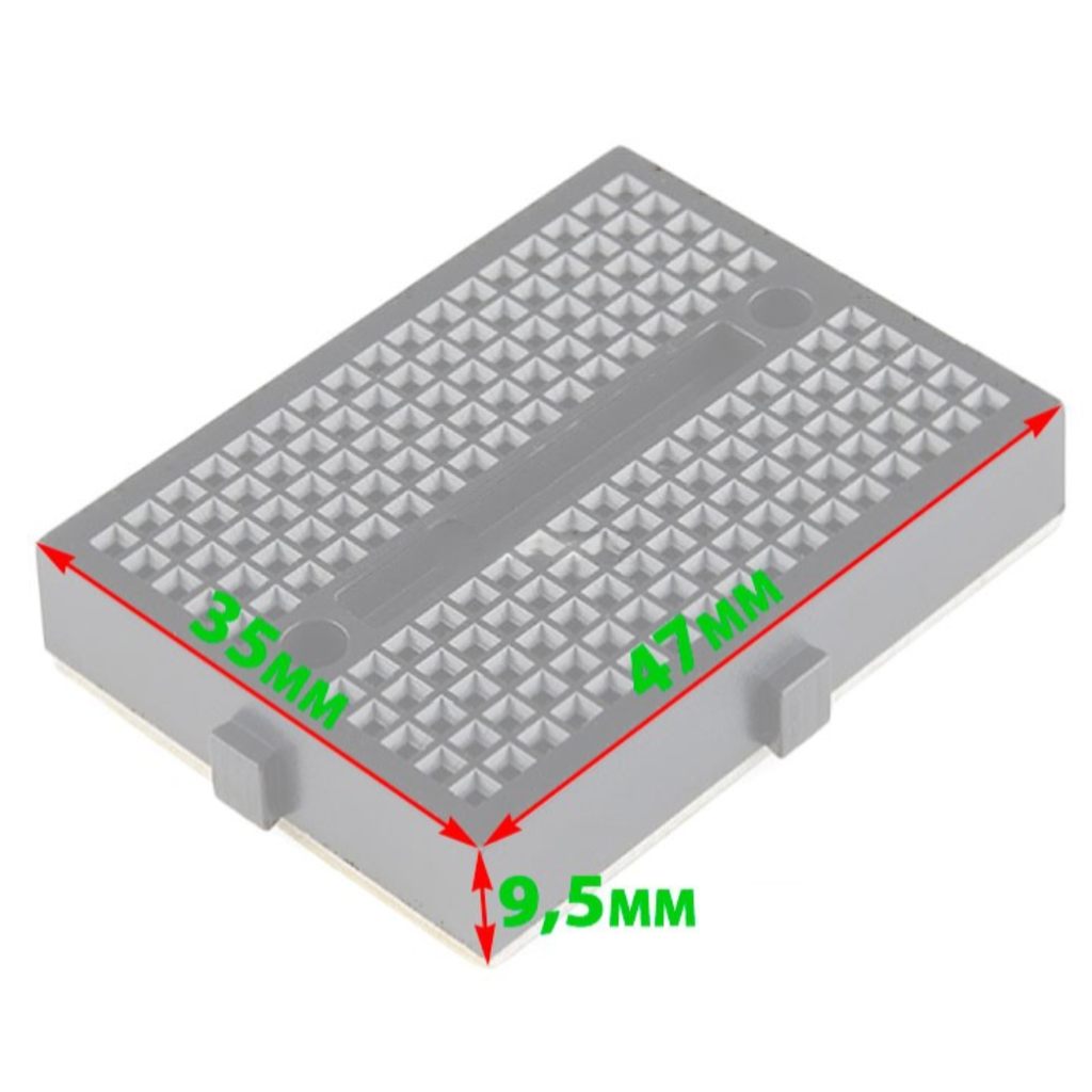 Protoboard Miniatura 170 Puntos Amarillo