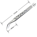 Pinza Antiestatica De Acero Inoxidable Tipo Curva