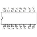 74LS139 Circuito Integrado Decodificador y Demultiplexor