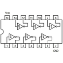 74LS14 Compuerta Lógica Schmitt-Trigger