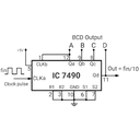 74LS90 Circuito Integrado Contador de Décadas BCD