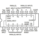 74LS166 74HC166 Circuito Integrado Registro de Desplazamiento de 8-Bits