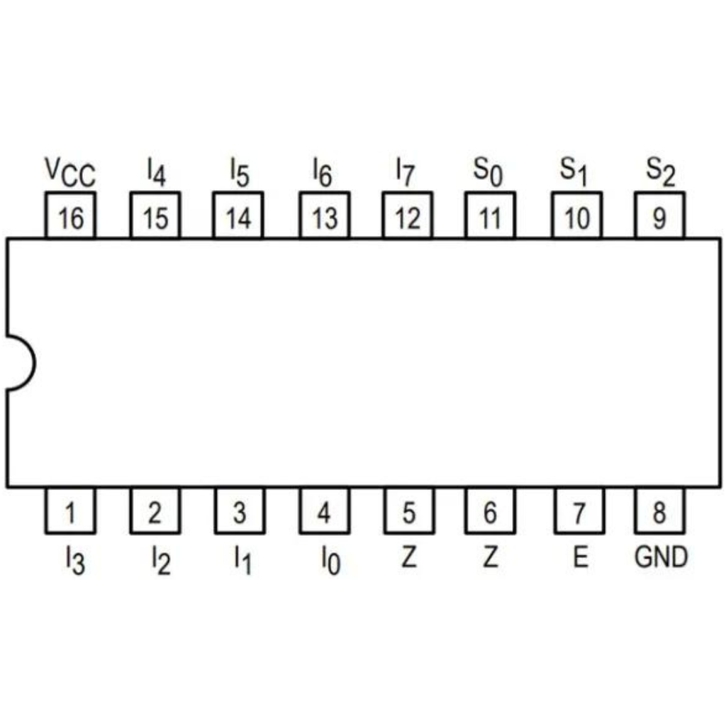 Compuerta 74Ls151 Multiplexor