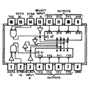 74LS155 Circuito Integrado Decodificador y Demultiplexor de 2 Entradas a 4 Salidas