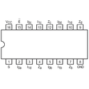 74LS157 Circuito Integrado QUAD Multiplexor 2 Entrada a 1 Salida