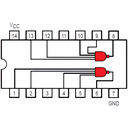 74LS20 Compuerta DUAL NAND 4 Entradas