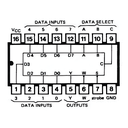 74LS251 Circuito Integrado Multiplexor de 8 Entradas a 1 Salida de 3 Estados