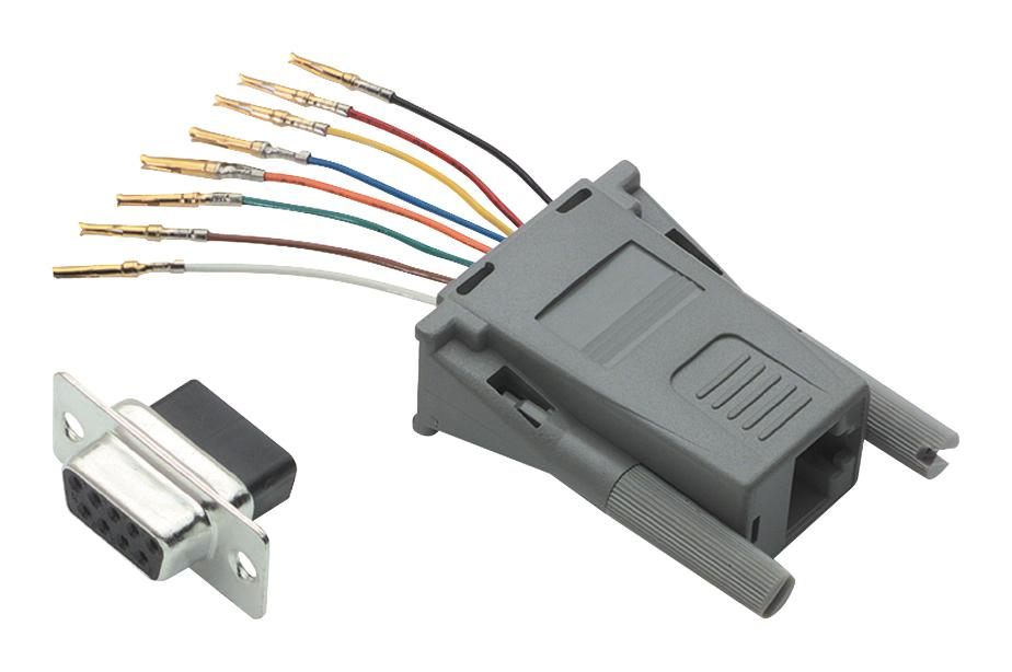 Adaptador Jack Db9 A Jack Rj45 De 8 Contactos