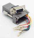 Adaptador Jack Db9 A Jack Rj45 De 8 Contactos