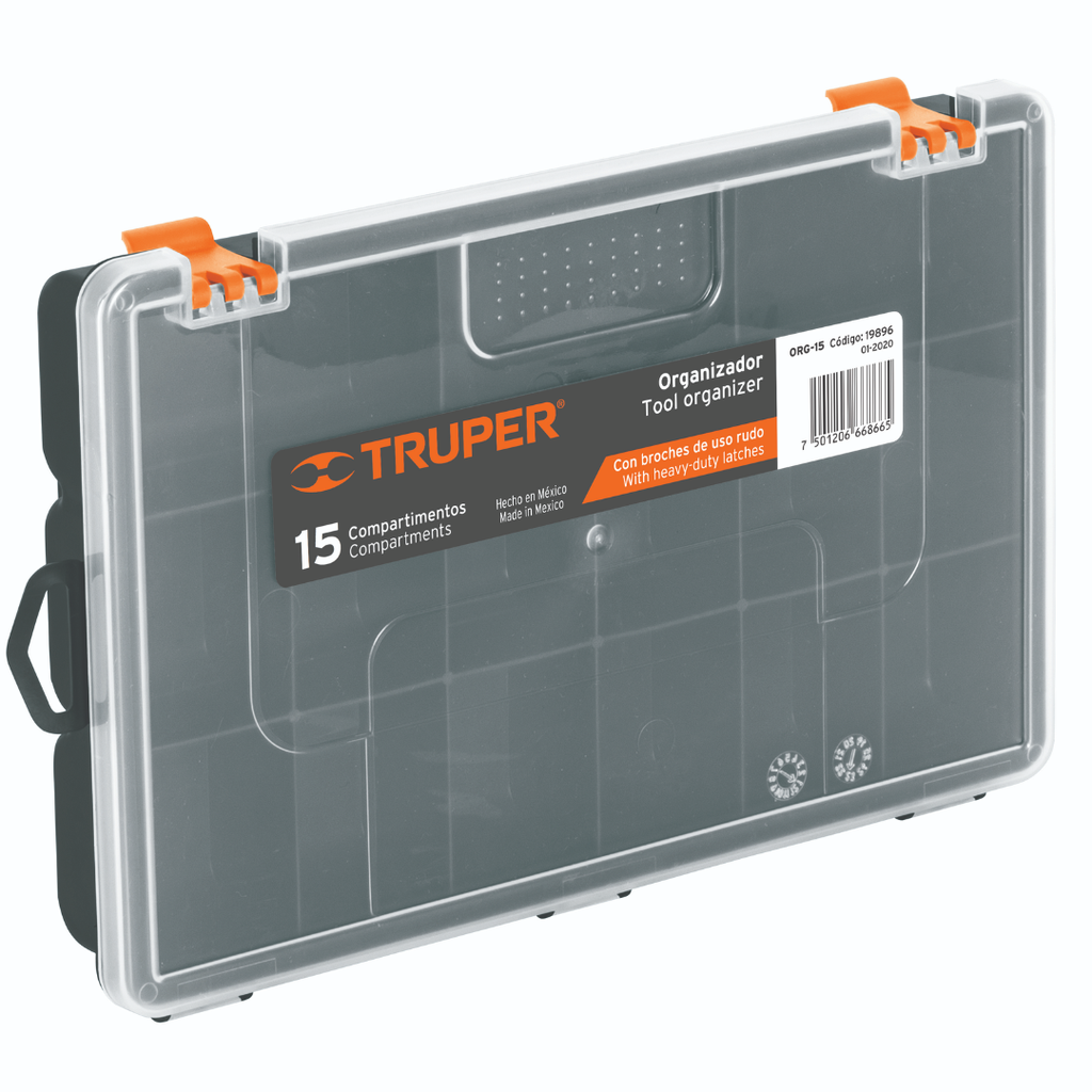 Caja Organizadora De 15 Compartimentos Org-15 Truper