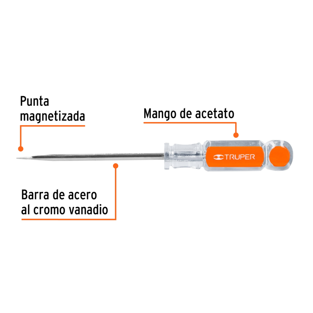 Desarmador Plano 4" Truper Dr-1/4X4