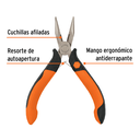 Mini pinza de punta y corte 5" mango Comfort Grip Truper