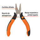 Mini pinza para electricista 5" mango Comfort Grip Truper