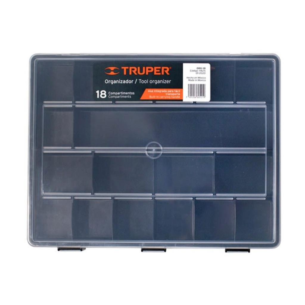 Organizador 18 Compartimientos Truper (no incluye accesorios)