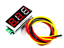 Voltimetro Digtal 0.28" 3 Cables 0-100V Color Rojo