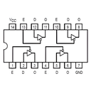 74LS125 Compuerta Buffer QUAD de 3 Estados