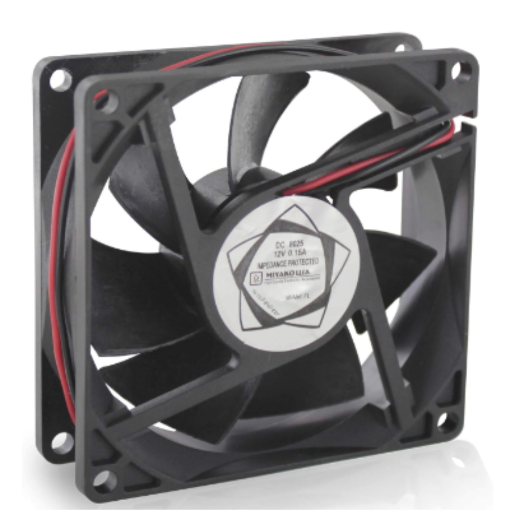Ventilador DC 12V 0.15A Miyako 30x30x10mm