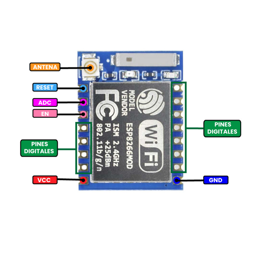 Modulo WIFI ESP8266 ESP-07