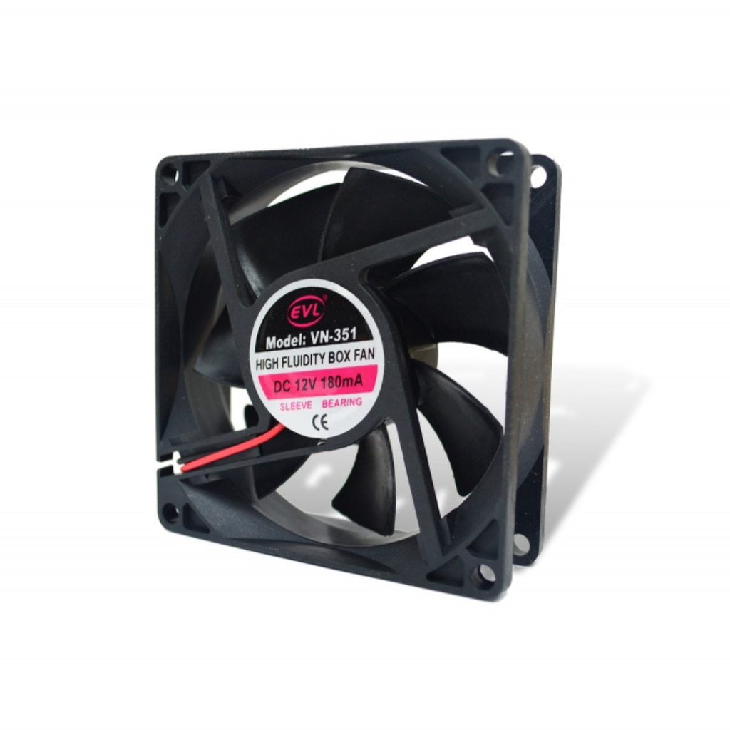 Ventilador DC 12V Power Tech 80x80x25mm