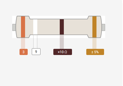 Resistencia 1/4W 390Ohm