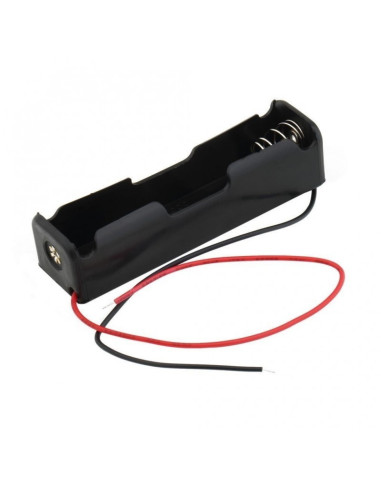 Portabateria Para 1 18650 Con Cables