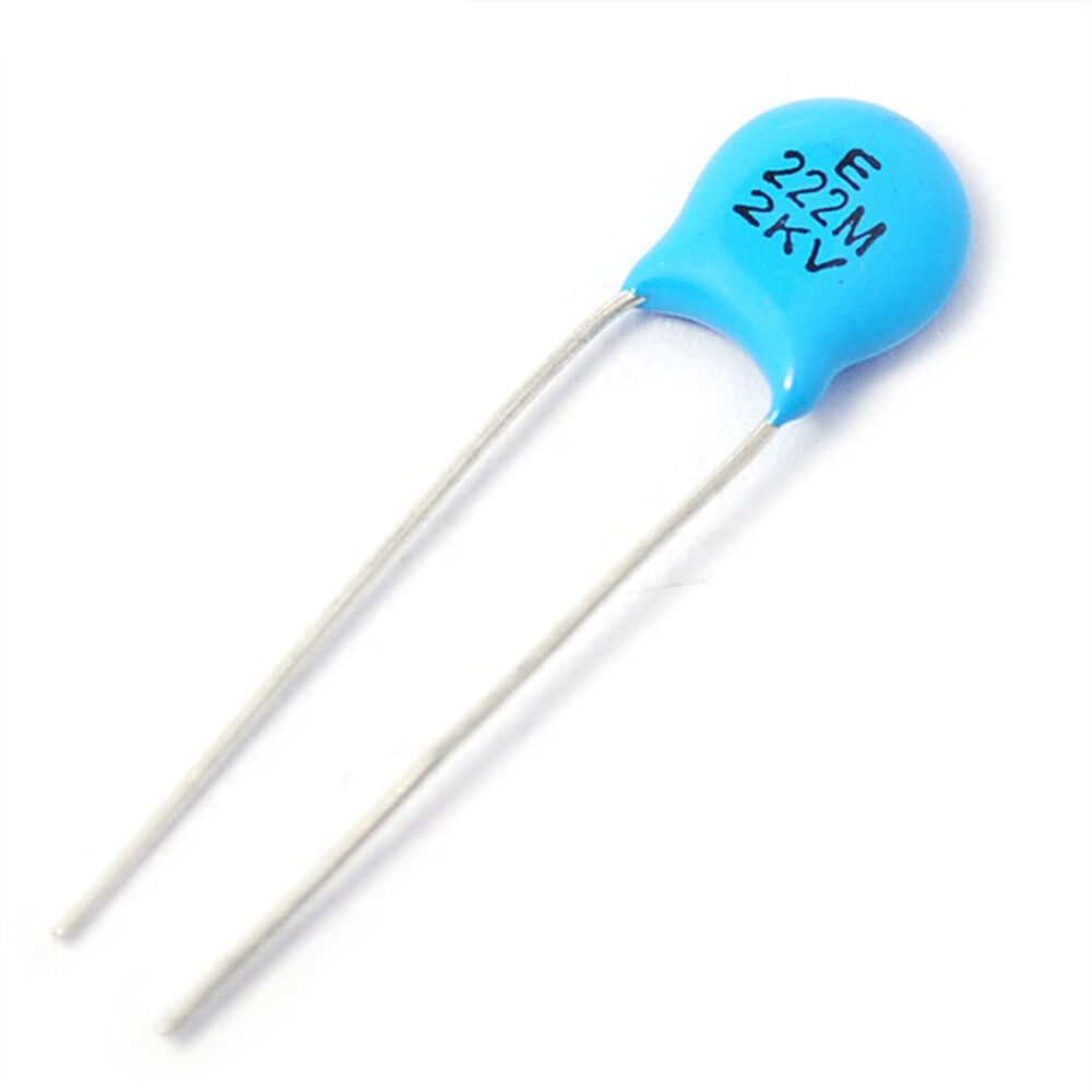 Capacitor Cerámico 222M 2kV 2200pF 2.2nF 0.0022uF Azul