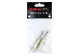 Par De Plug De 1/4" Metalico Kirlin