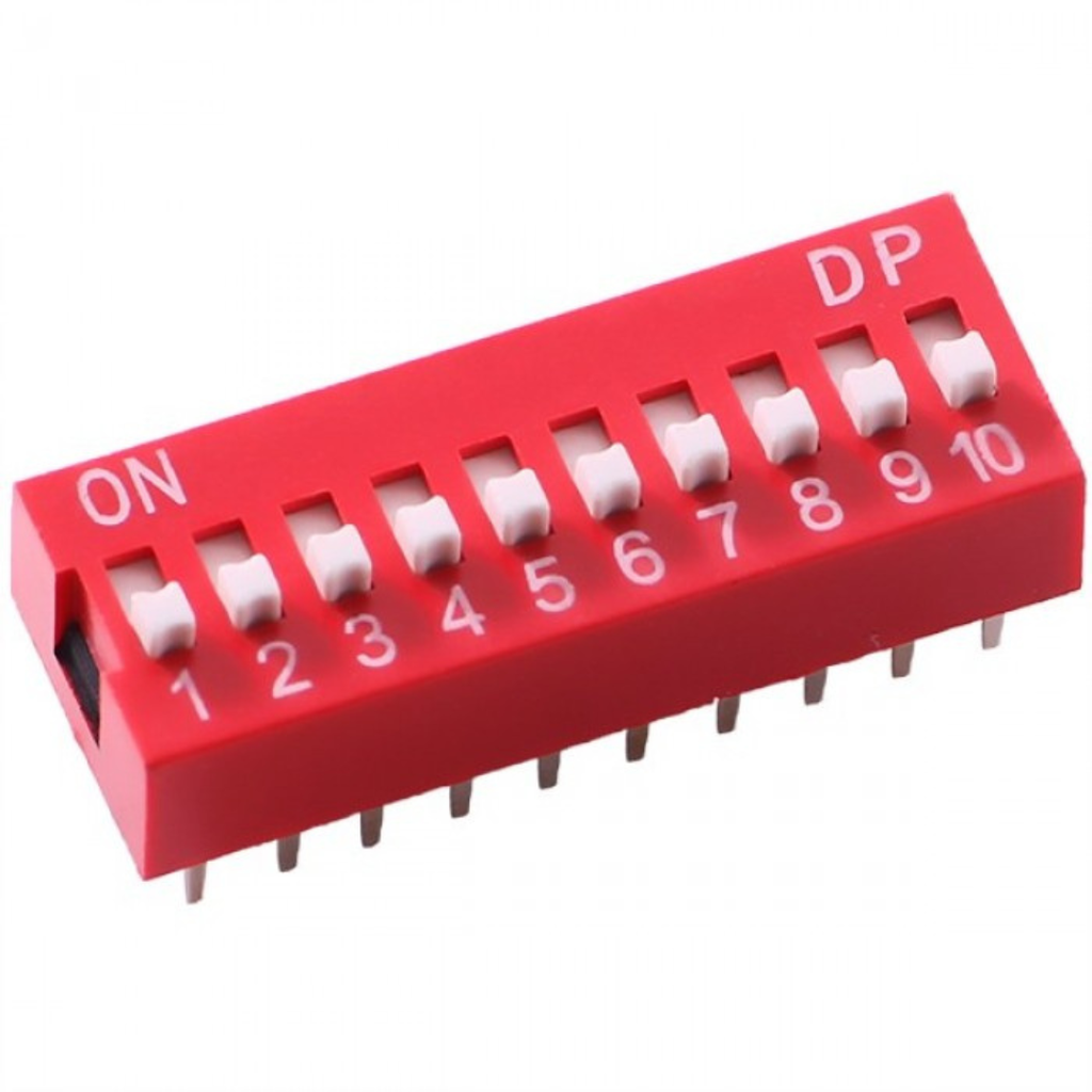 DIP Switch 10 Pines