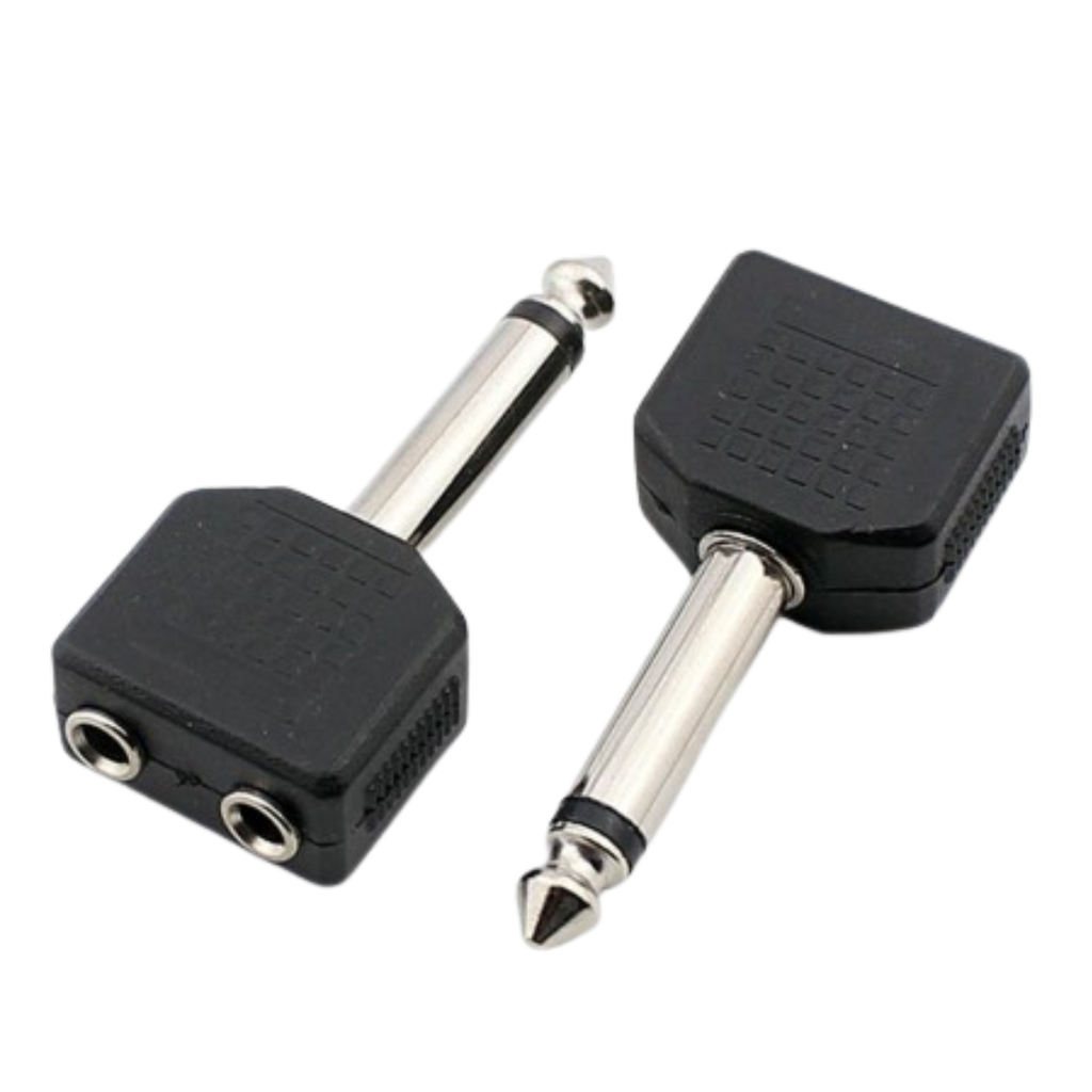 Adaptador De 1/4" Mono A 2 3.5mm